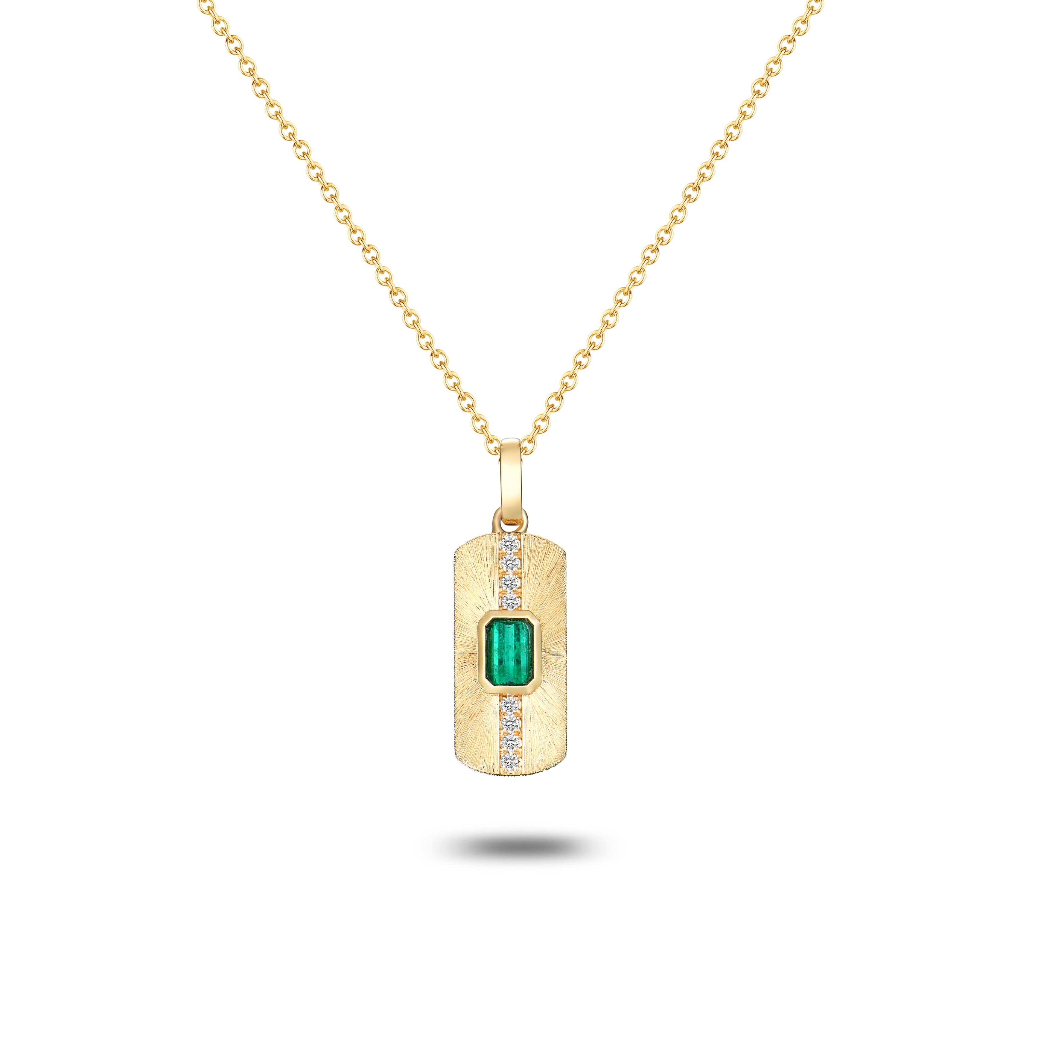 Buy 3.0cts Sterling Silver, Natural Emerald Necklace, Dark Green Emerald  Pendant,emerald Cut Necklace,natural Emerald Jewelry May Birthstone Online  in India - Etsy